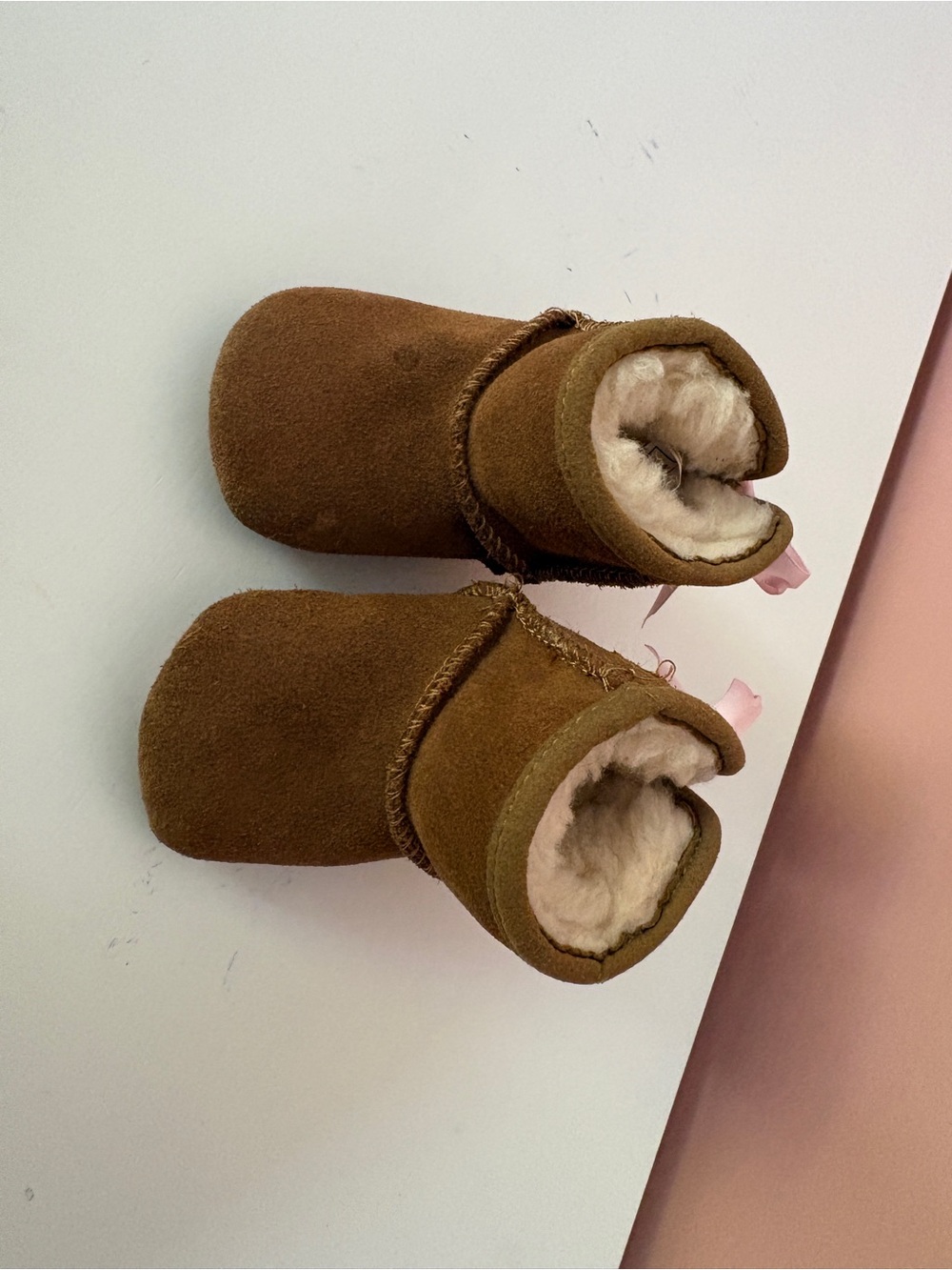 UGG Kids Chestnut Faux-Shearling Mittens